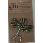 Keyring - Beaded Dragonfly